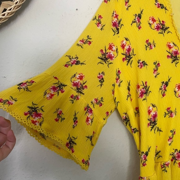 Anthropologie Lost + Wander Mango Tango Wrap Top - Picture 5 of 7